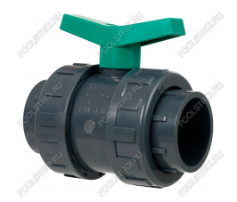 Кран ПВХ шаровый D50 Acon