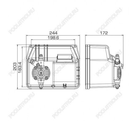 Насос дозир. мембранный BT-MA/AD 30-4 230V