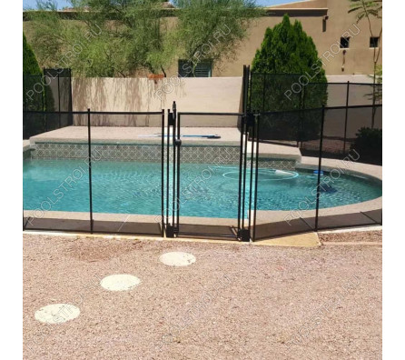 Калитка с замком для ограждения Aquaviva Fence Black