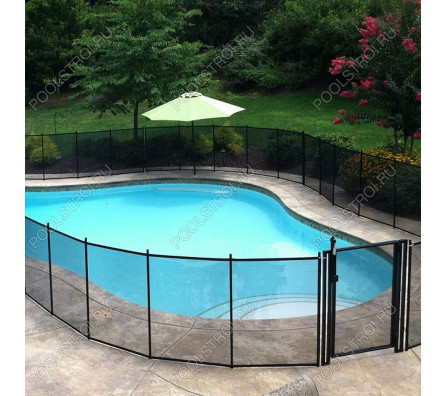 Калитка с замком для ограждения Aquaviva Fence Black