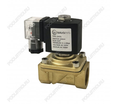 Клапан соленоидный Aquaviva 2W31 (DN25-G1) d32 мм